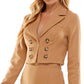 Kingston Junior's 2 Pc Blazer & Skirt Set Brown Size XX-Small