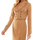 Kingston Junior's 2 Pc Blazer & Skirt Set Brown Size XX-Small