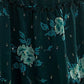 City Studios Junior's Surplice Neck Metallic Fit & Flare Dress Green Size Small