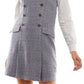Kingston Junior's Contrast Collar Boucle Dress Set White Size X-Small