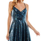 City Studios Women's Sequined Short Mini Dress Black Size 8