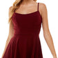 City Studios Junior's Lace Back Fit & Flare Dress Purple Size 3