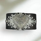 Bff Creations - Women's Leather Cuff Rhinestone Bracelet