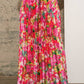Blue B - Floral Pleated Maxi Skirt