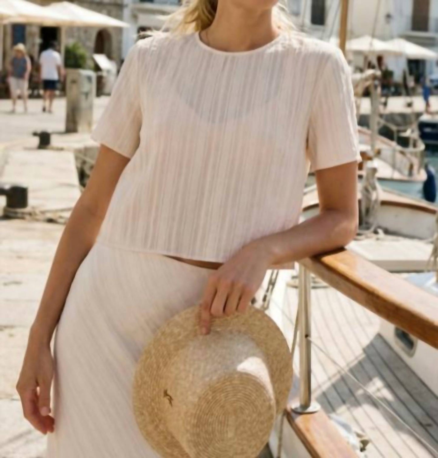 Cami Nyc - Josey Jacquard Stripe Tee