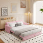 Pull Out 3-in-1 Convertible Sleeper Sofa With Side Storage