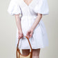 Aureum - Smocked Puff Sleeve Mini Dress