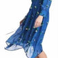 H&M - High Low Point Hem Abstract Print Chiffon Dress