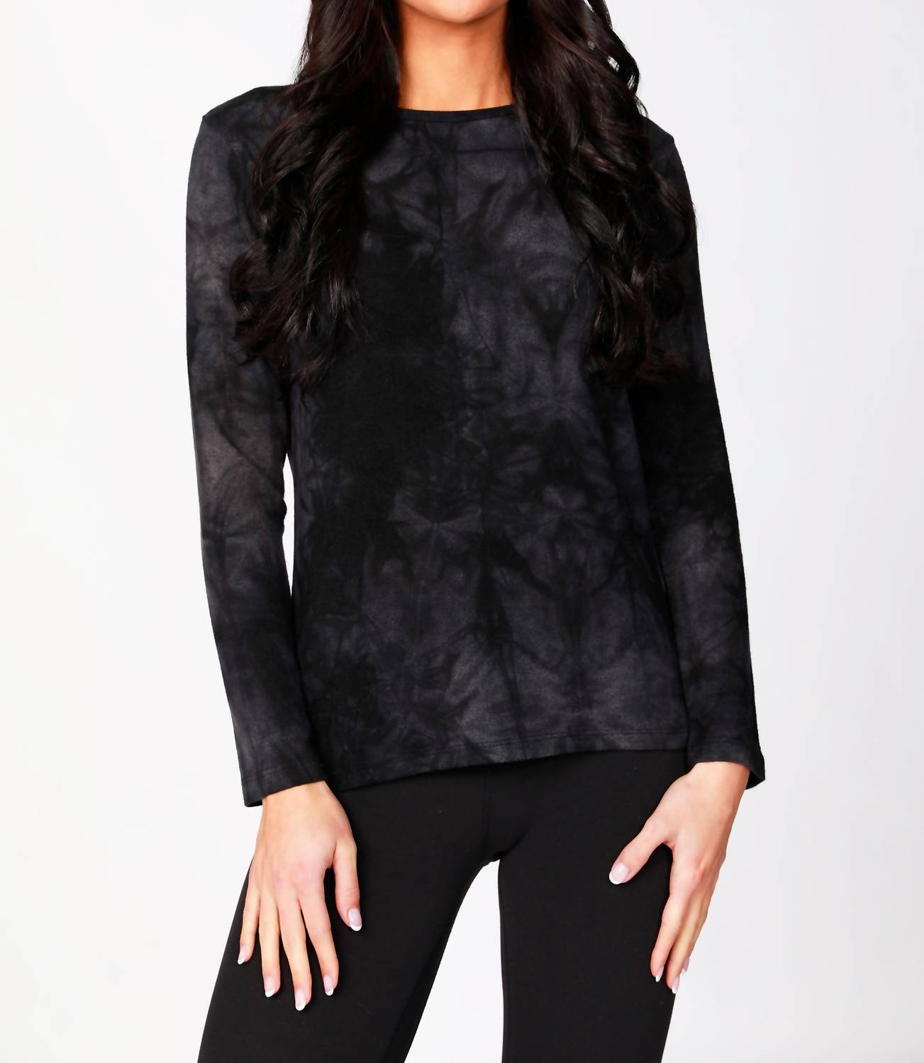 French Kyss - Soft Stretch Basic Tie Dye Tee