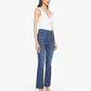 Mother - Hustler Flood Fray Cropped Flare Jeans