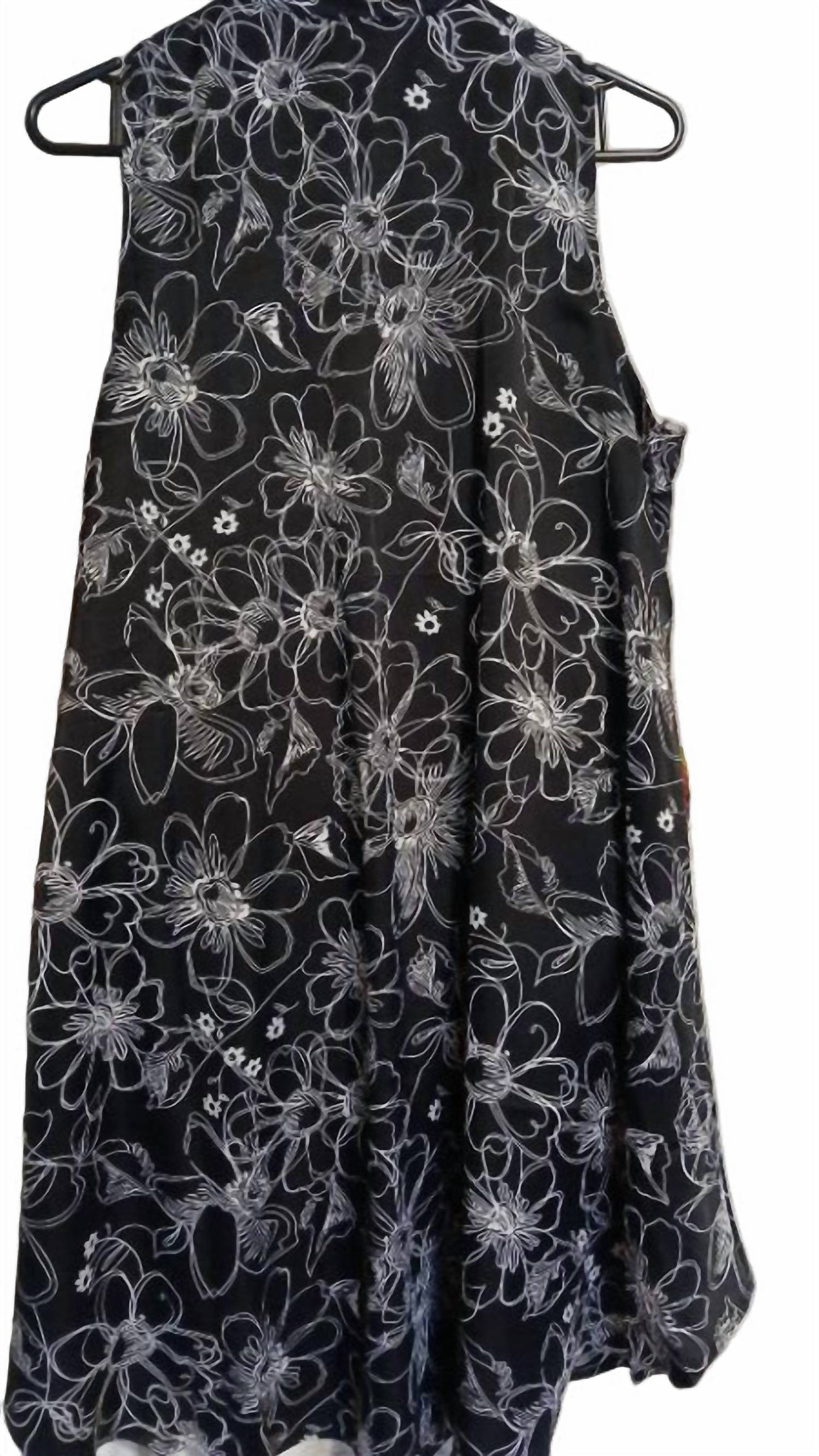 Adore - Hi Lo Sleeveless Layer Tunic Blouse