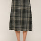 Fate - Tweed Button Front Midi Skirt