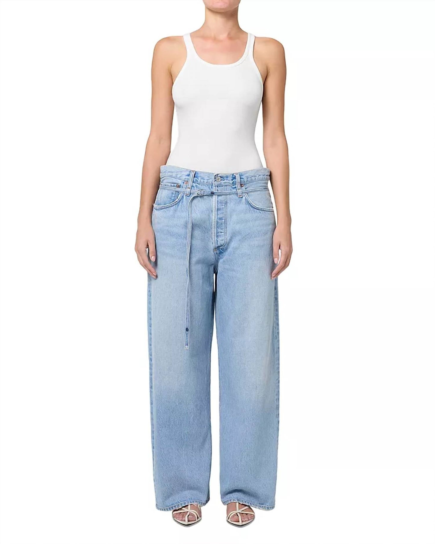Agolde - Emmi High Rise Wide Leg Jeans