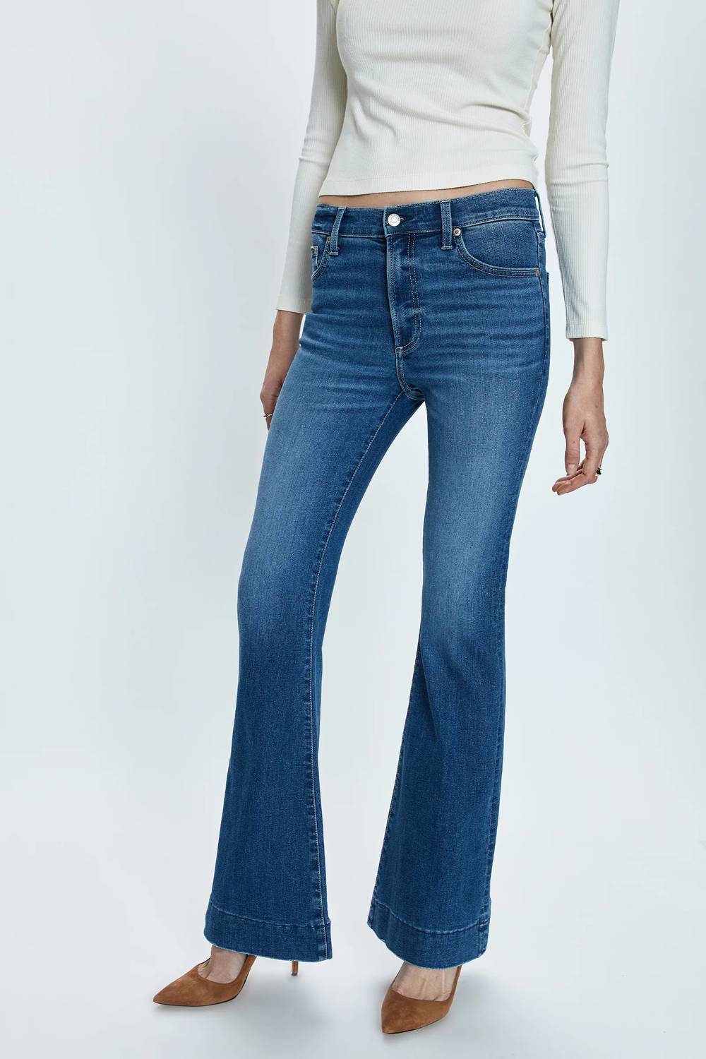 Pistola - Kinsley Mid Rise Ultra Flare Jeans