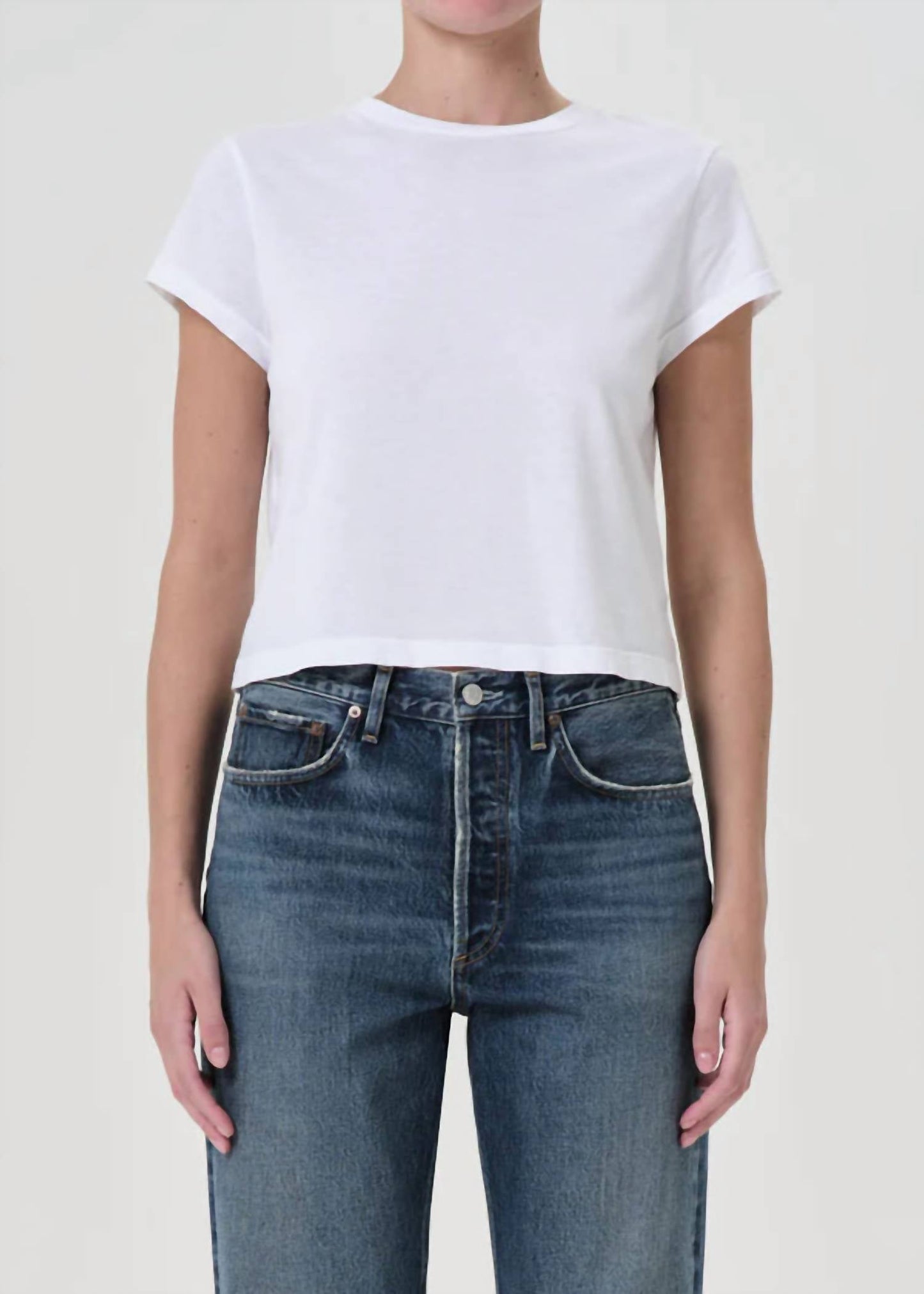 Agolde - Adine Shrunken Crewneck Tee