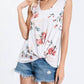 7Th Ray - Floral Button Back Top