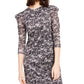 Michael Michael Kors Puff Sleeve Sparkle Dress Black/Silver SM