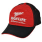 Miller High Life Champagne of Beers Red Black Hat Cap Curved Bill Adjustable