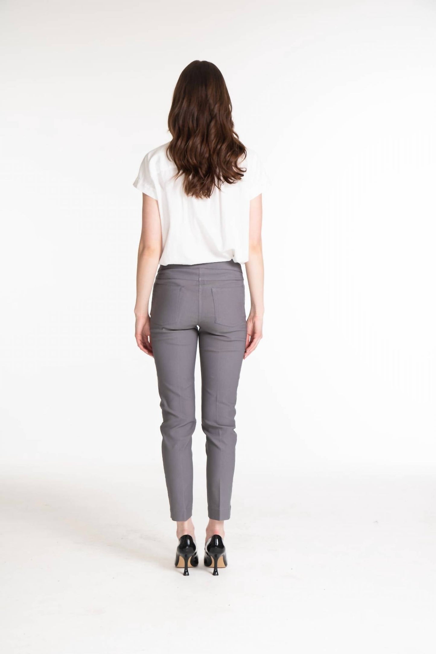 Slimsation By Multiples - Pull On Ankle Pocket Pants