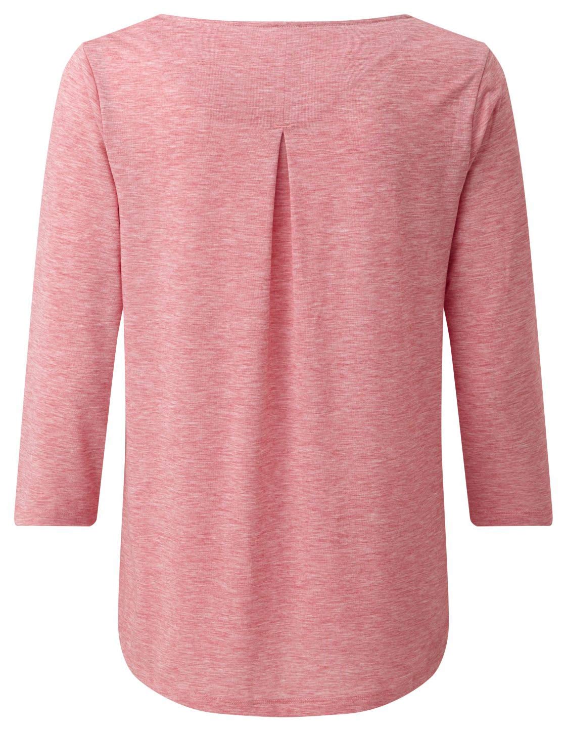 womens-asha-pink-three-quarter-sleeve-top