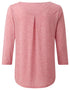 womens-asha-pink-three-quarter-sleeve-top