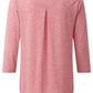 womens-asha-pink-three-quarter-sleeve-top
