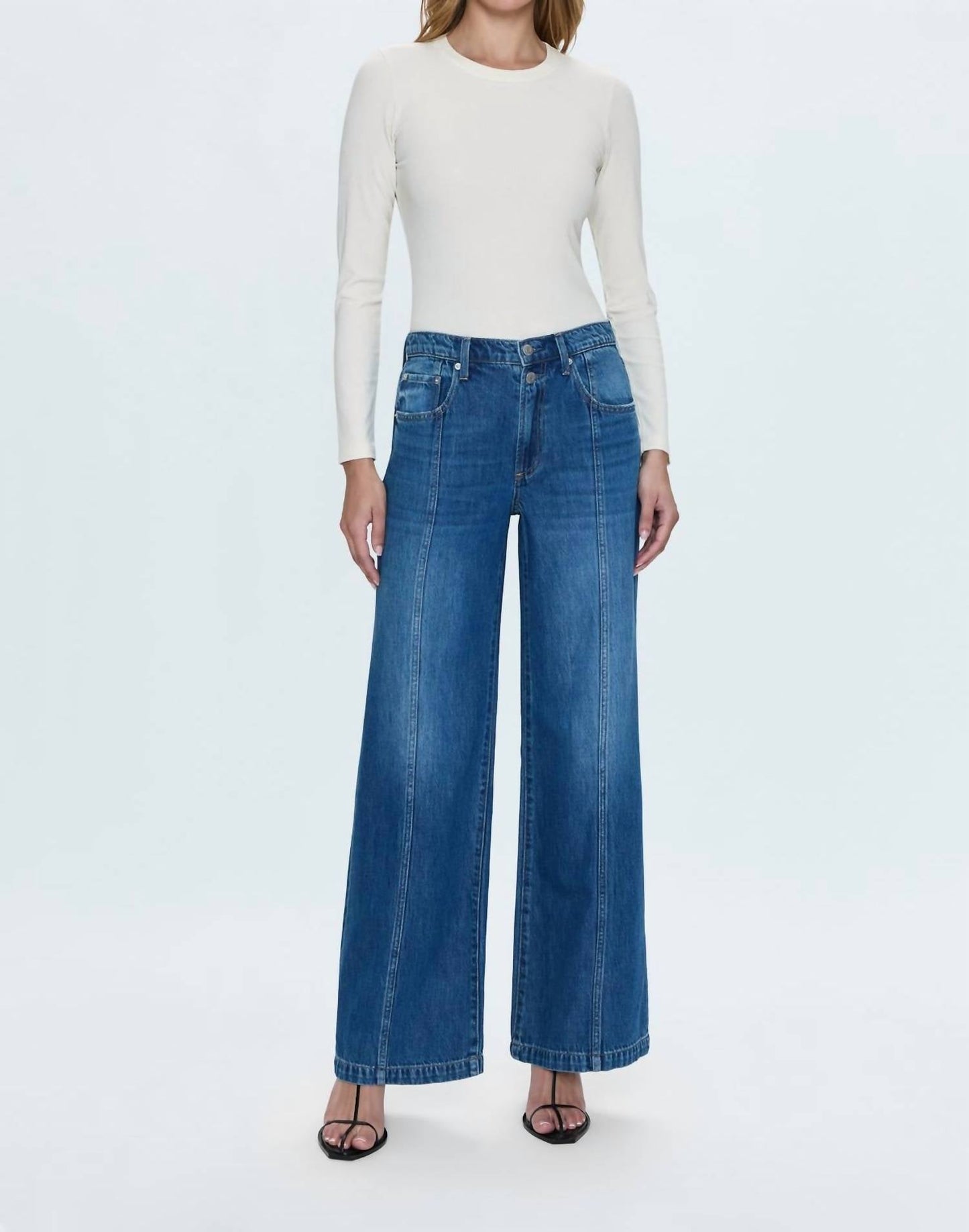 Pistola - Jaydn Low Slung Palazzo Jeans