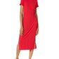Tommy Hilfiger Women's Midi Sneaker Dress, Scarlet, XX-Small