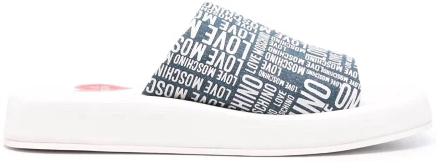 Love Moschino - Padded Wedge Slip On Sandal