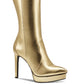 Thalia Sodi Women's Trixi Platform Stiletto Dress Boots Yellow Size 9 M
