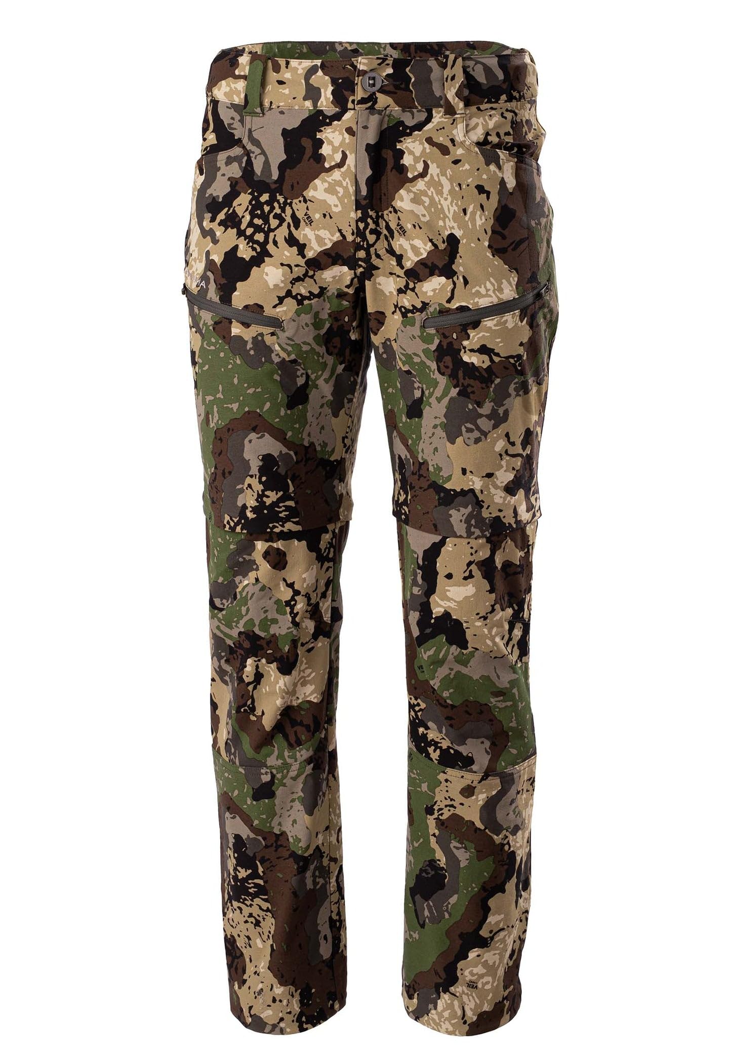 Pnuma Outdoor Pursuit Zip Off Pants Caza Veil Camo 4 Way Stretch 5 Pockets Quick Dry