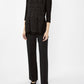 Frank Lyman - Knit Mesh High-low Top With Rhinestones