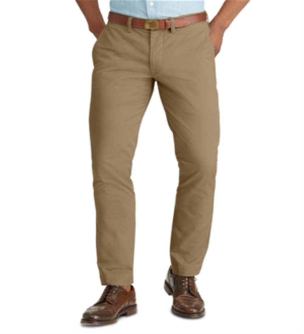 Polo Ralph Lauren Men's Straight-Fit Stretch Chino Pants Tan Size 36X34