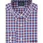 Eagle Men's Classic Regular Fit Non Iron Stretch Collar Check Dress Shirt Blue Size 15.5X32X33