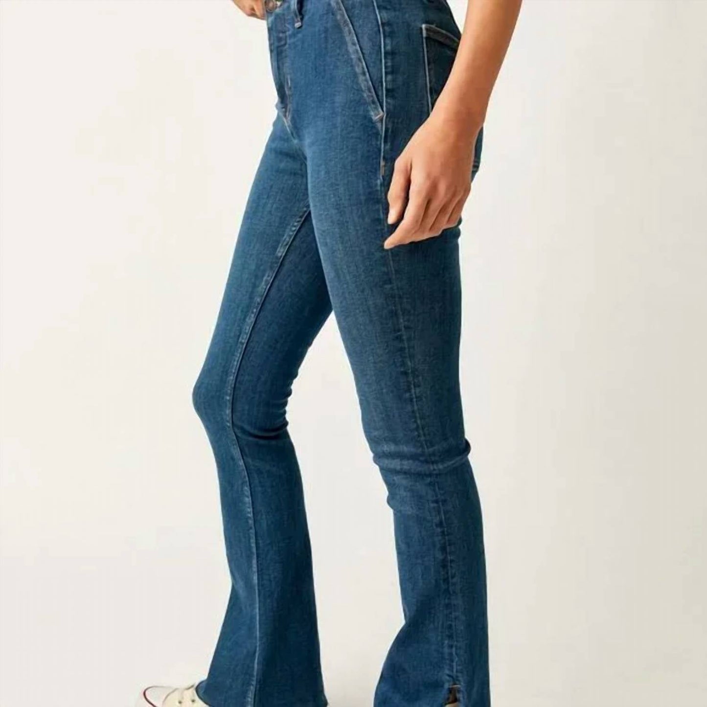 Free People - Level Up Slit Bootcut Jeans