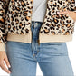Chaser Women's Zippered Pocketed Bomber Jacket Yellow Size Small