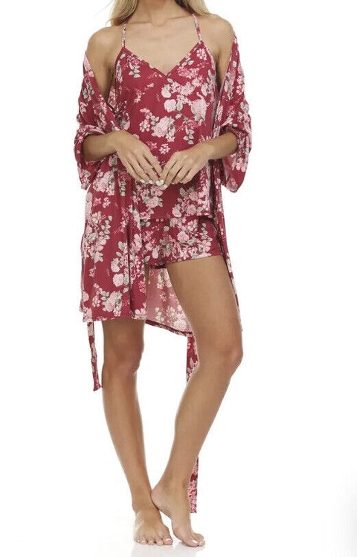 Flora Nikrooz Women's Jacqueline Travel Pajama Set Size S