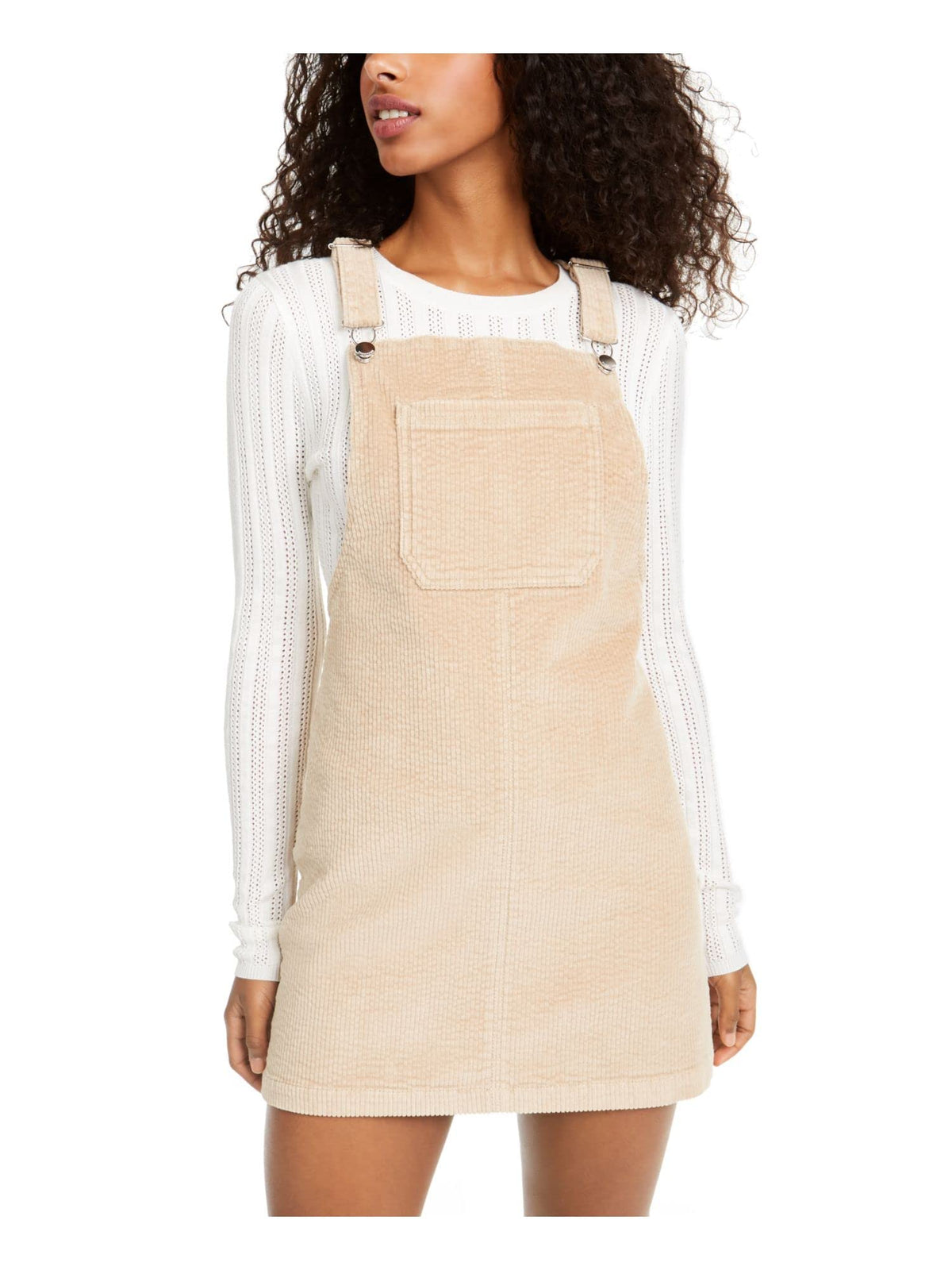 Tinseltown Juniors' Corduroy Skirtalls Brown Size X-Large