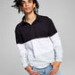 And Now This Men's Colorblocked Rugby Shirt Black Size XX-Large