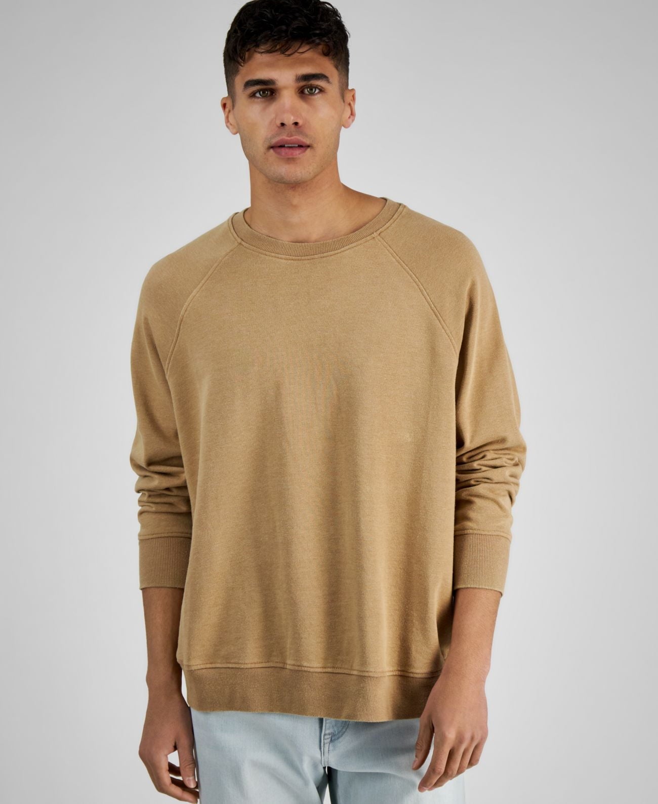 And Now This Men's Raglan Sweatshirt Brown Size XX-Large