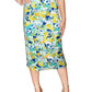 Rachel Roy Women's Freya Floral Print Corset Midi Dress Blue Size X-Large