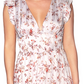 Rachel Roy Women's Elaine Floral Print Tiered Maxi Dress White Size 12