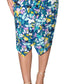 Rachel Roy Women's Cia Floral Print Faux Wrap Dress Blue Size Small