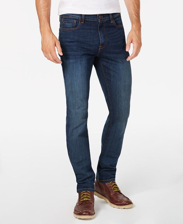 Tommy Jeans Men's Straight Fit Stretch Jeans Blue Size 38X32