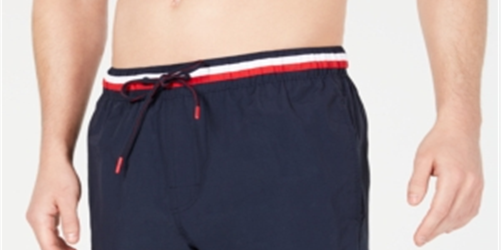 Tommy Hilfiger Men's Atlantic Swim Trunks Blue Size XXL