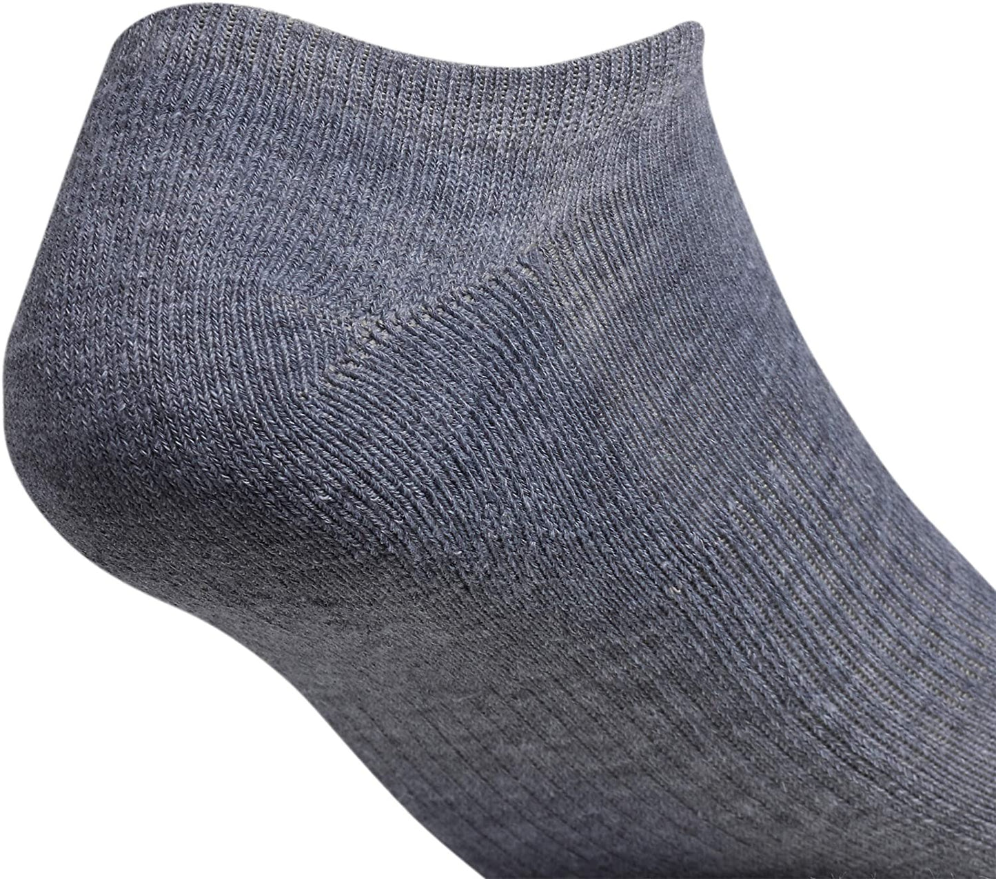 Adidas Men's Cushioned Athletic 6-Pack No Show Socks Gray Size  6-12