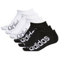 adidas Women's 6 Pk Superlite No Show Socks Black Size 4-10