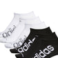 adidas Women's 6 Pk Superlite No Show Socks Black Size 4-10