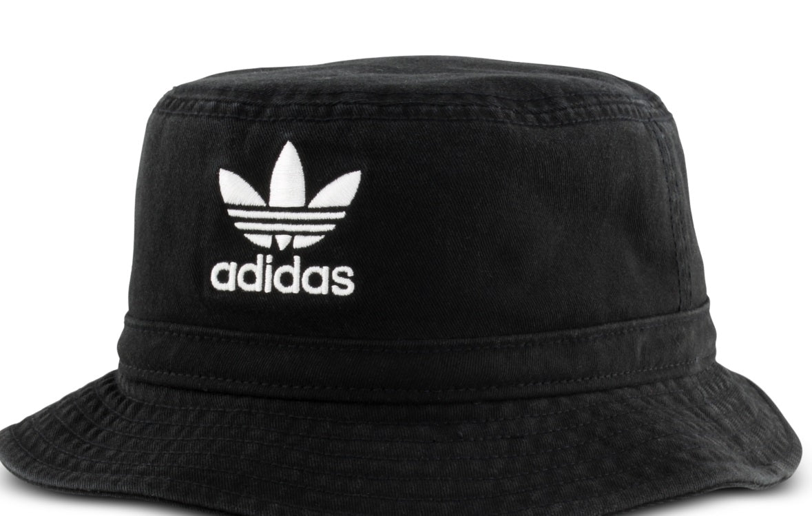 adidas Men's Washed Bucket Hat Black Size Regular