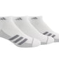 adidas Men's 6 Pk Athletic Cushioned Crew Socks White Size 6-12